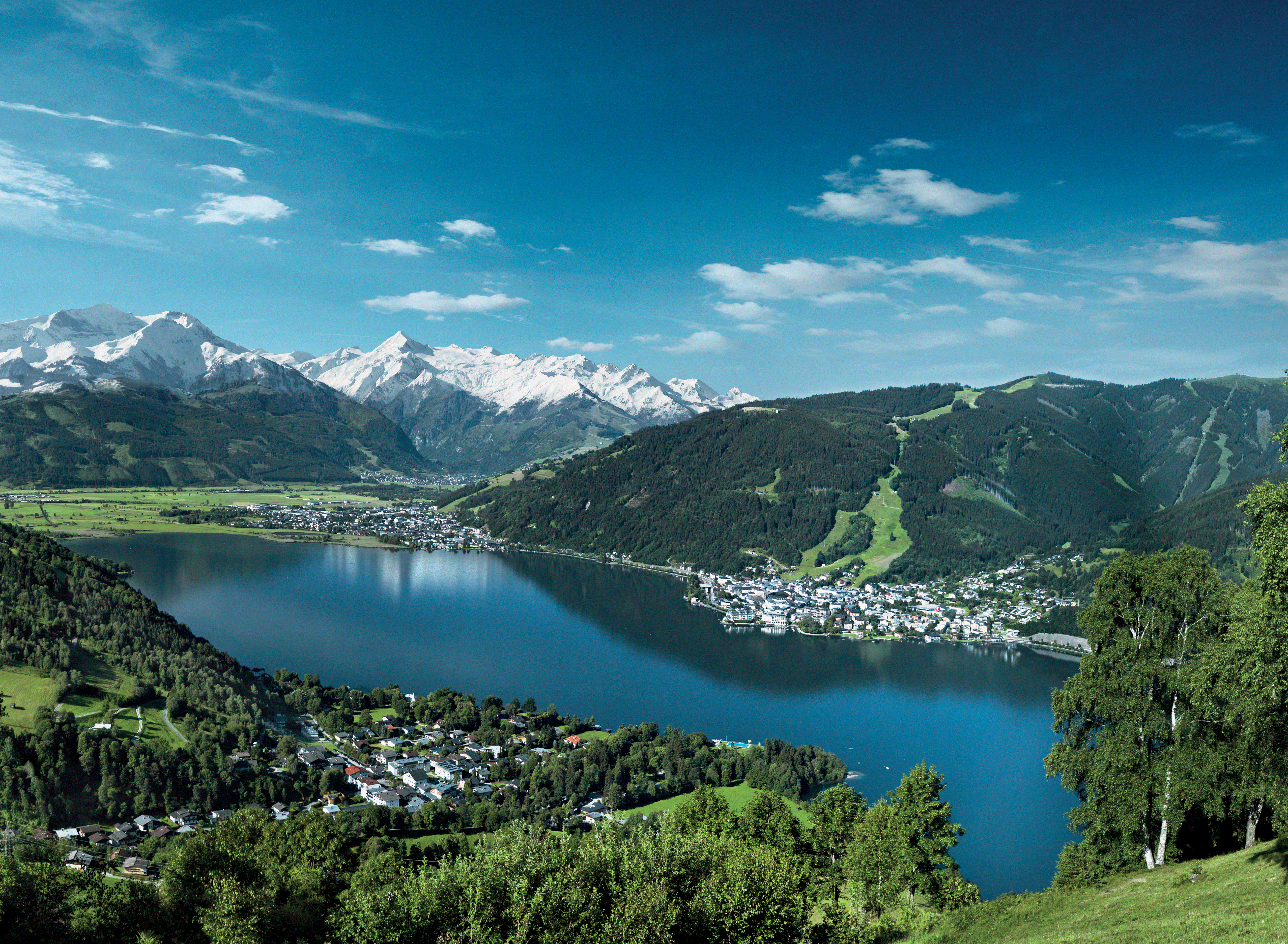 Summer 1 view of zell am see kaprun in summer